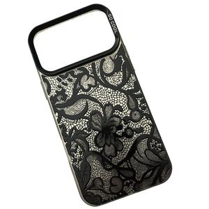 iPhone 17 Pro Max Elegant Black Lace Phone Case